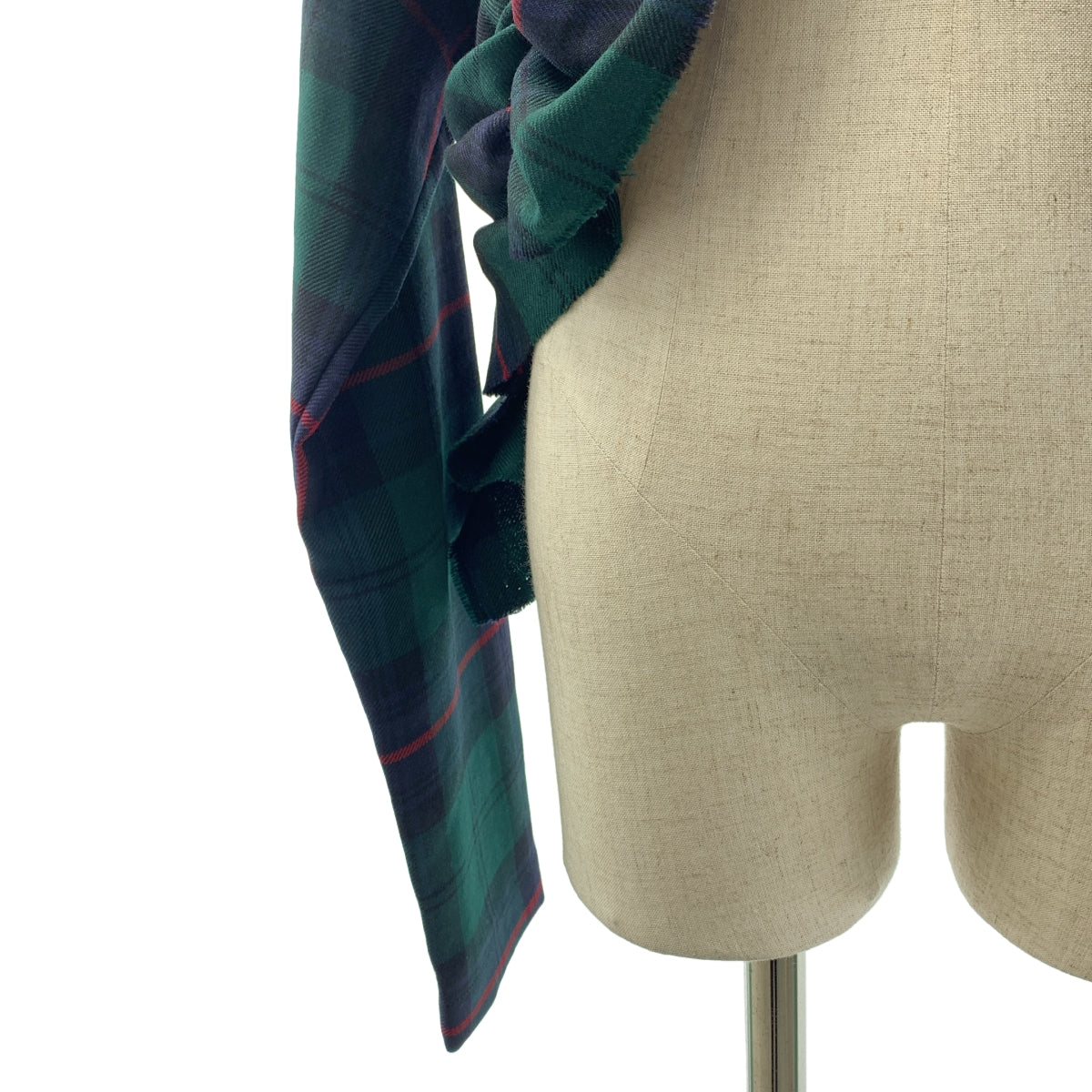 COMME des GARCONS / コムデギャルソン | 2006SS | チェック カットオフ ラウンドカラー ジャケット | S | レディース