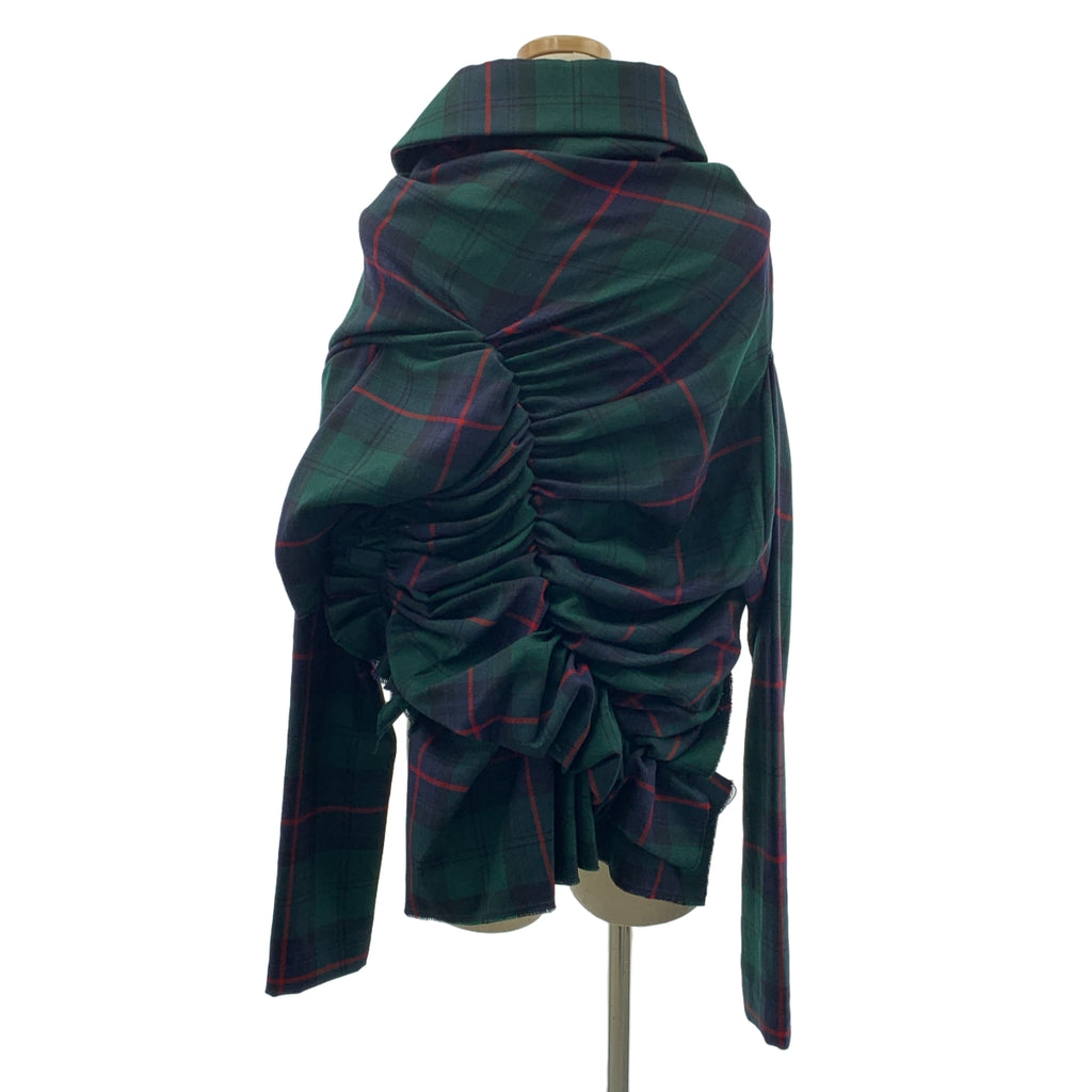 COMME des GARCONS / コムデギャルソン | 2006SS | チェック カットオフ ラウンドカラー ジャケット | S | レディース