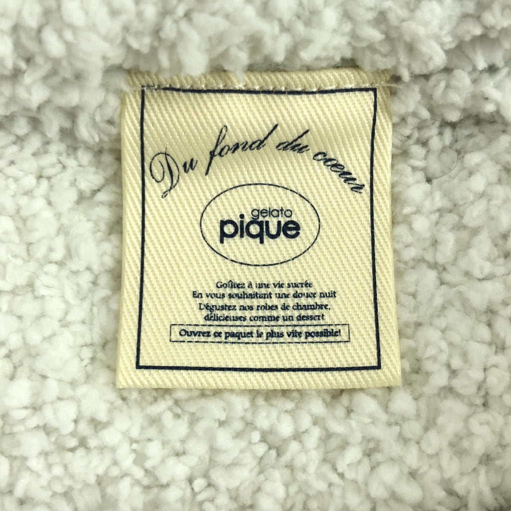【美品】  gelato pique / ジェラート ピケ | クルーネック ロング プルオーバー / ルームウェア | F | ライトグリーン系 | レディース