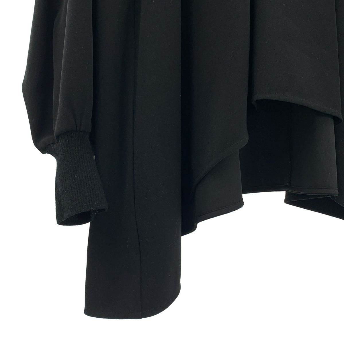 ENFOLD エンフォルド PEダブルクロスハイネックブラウス ブラック 38 ENFOLD / エンフォルド | PEダブルクロス ハイネック ブラウス | 38