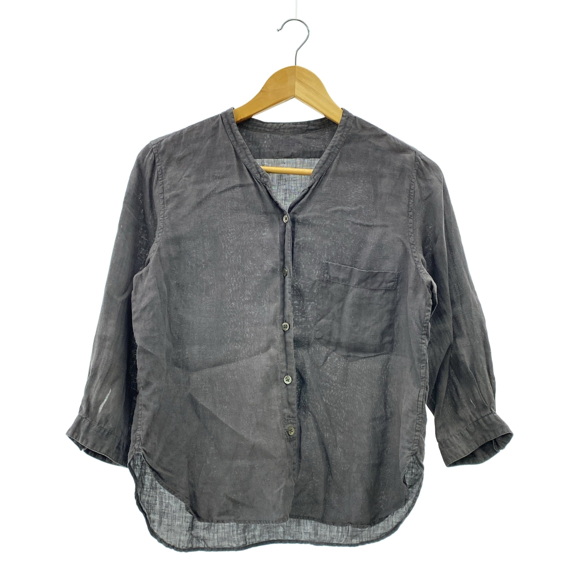 MARGARET HOWELL / 마가렛 하웰 | 린넨 7 분 소매 셔츠 | 1 |