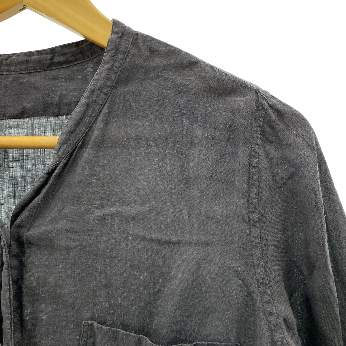 MARGARET HOWELL / 마가렛 하웰 | 린넨 7 분 소매 셔츠 | 1 |