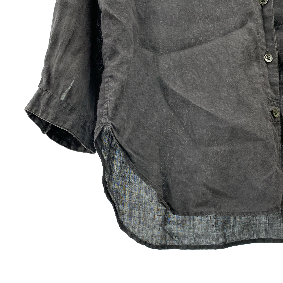 MARGARET HOWELL / 마가렛 하웰 | 린넨 7 분 소매 셔츠 | 1 |