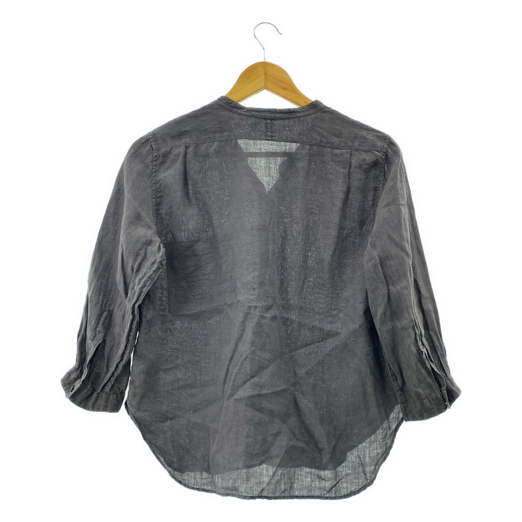 MARGARET HOWELL / マーガレットハウエル | リネン 七分袖 シャツ | 1 | レディース