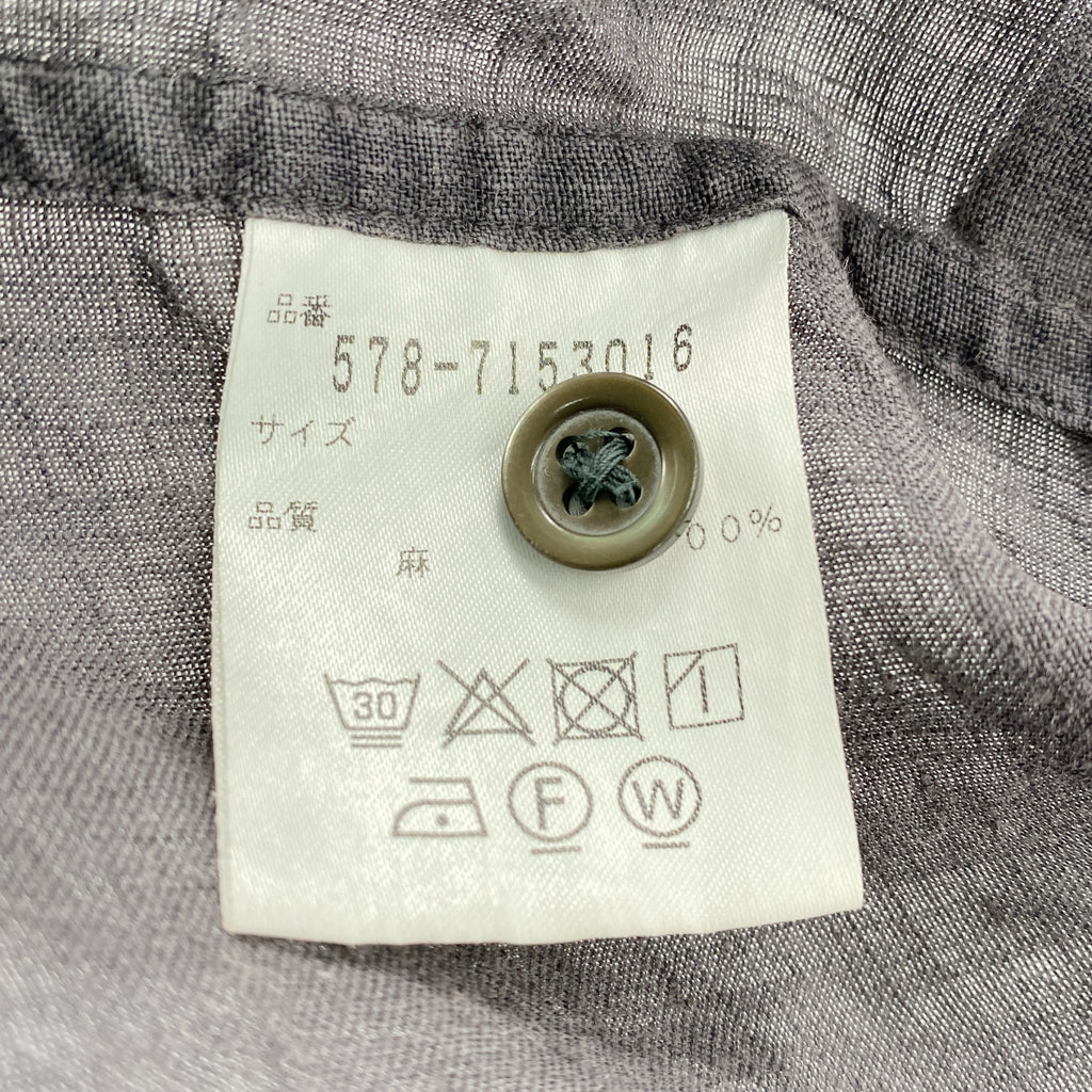 MARGARET HOWELL / マーガレットハウエル | リネン 七分袖 シャツ | 1 | レディース