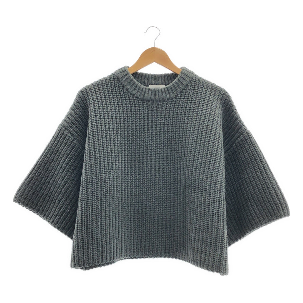 HYKE / 하이크 | RIBBED CROP TOP 리브 크롭드 니트 | 2 |