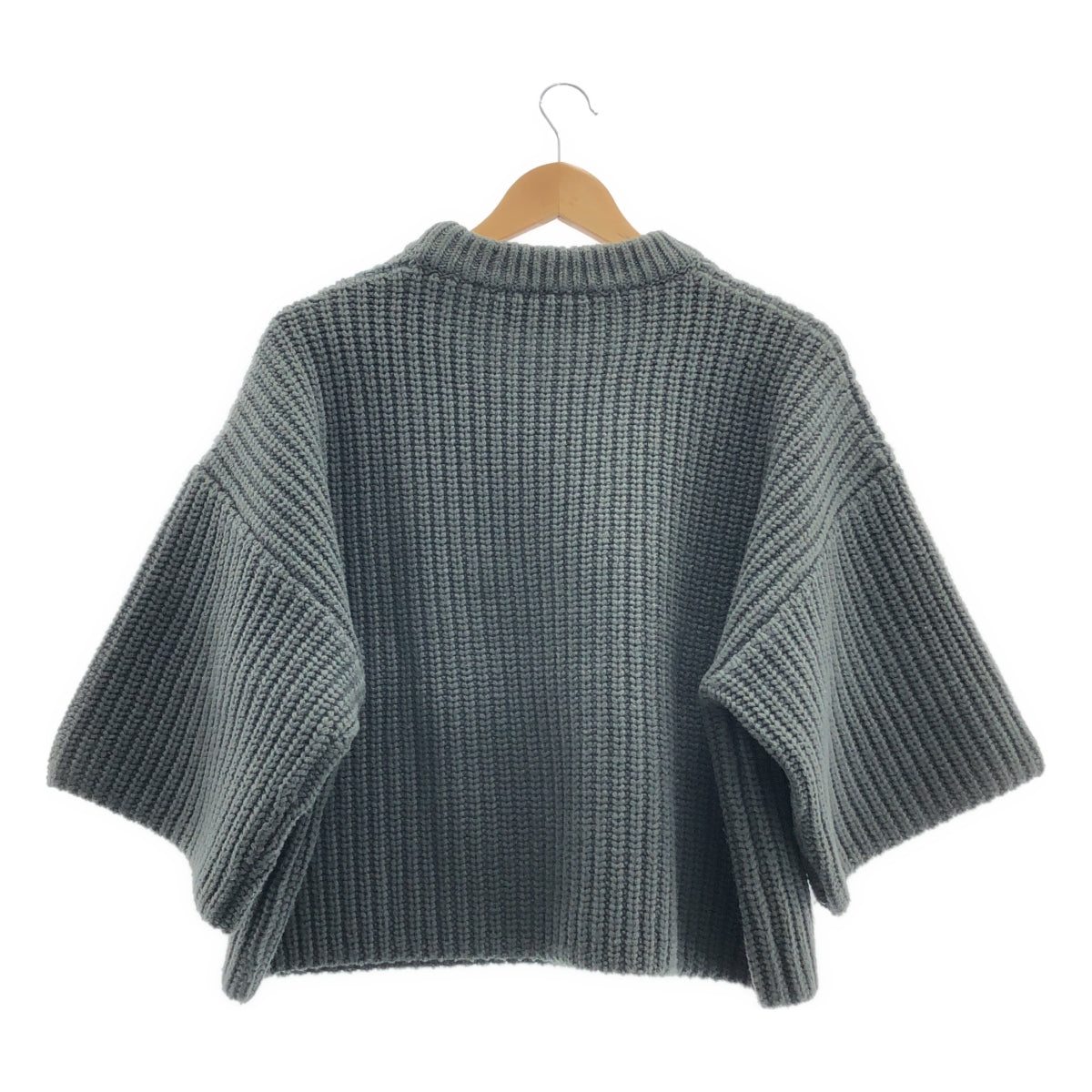 HYKE / 하이크 | RIBBED CROP TOP 리브 크롭드 니트 | 2 |