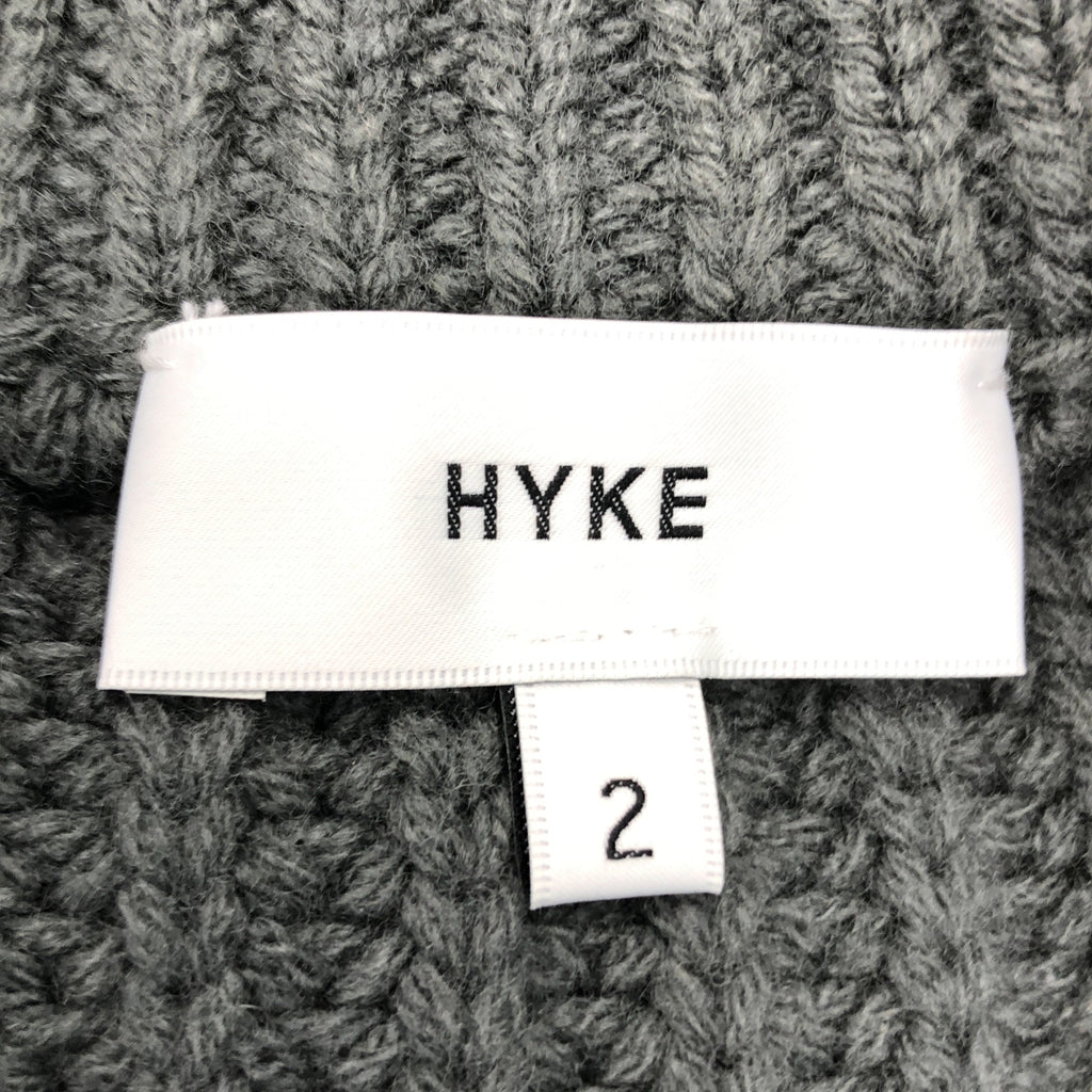 HYKE / 하이크 | RIBBED CROP TOP 리브 크롭드 니트 | 2 |