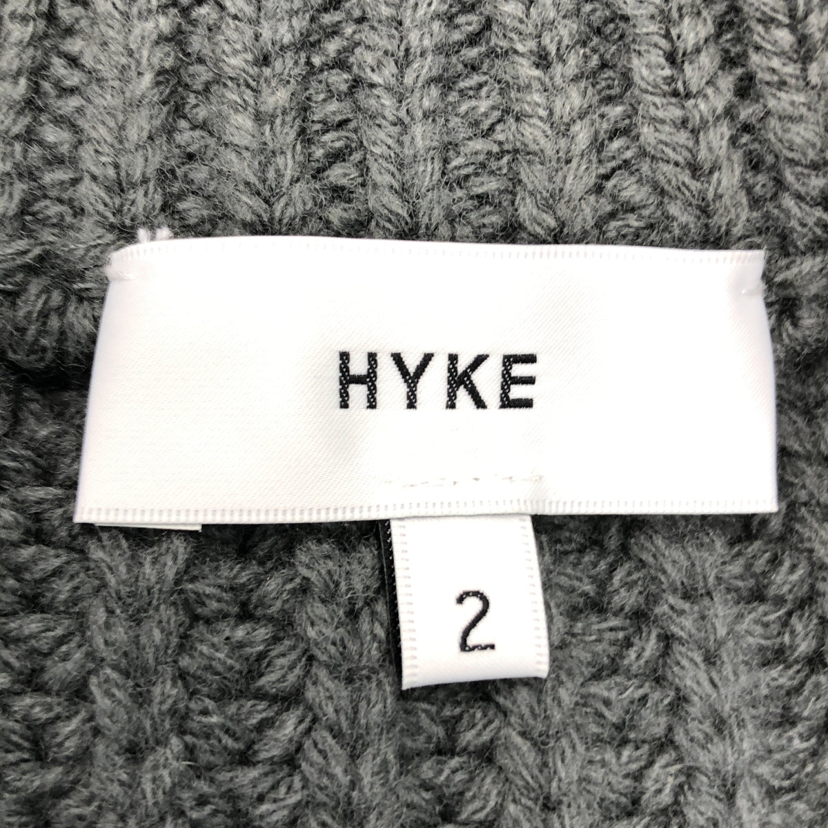 HYKE / 하이크 | RIBBED CROP TOP 리브 크롭드 니트 | 2 |