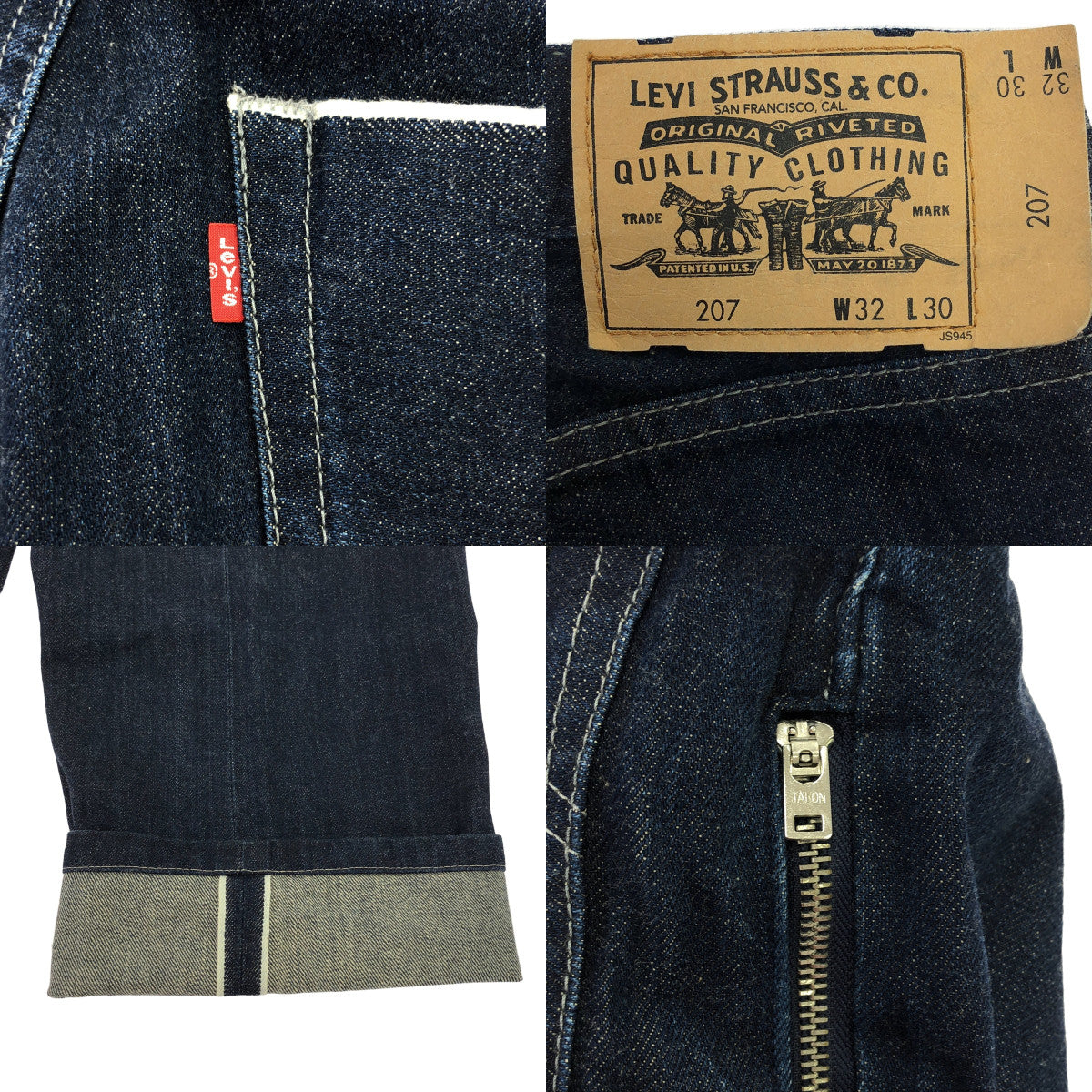 FRAGMENT DESIGN / フラグメントデザイン | × Levi's / リーバイス 207 セルビッチ 濃紺デニム パンツ | 30 | インディゴ | メンズ