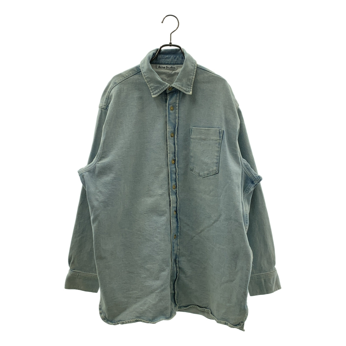 Acne Studios / アクネストゥディオズ | ヴィンテージ加工 オーバーサイズ デニムシャツ | 46 | インディゴ | メンズ