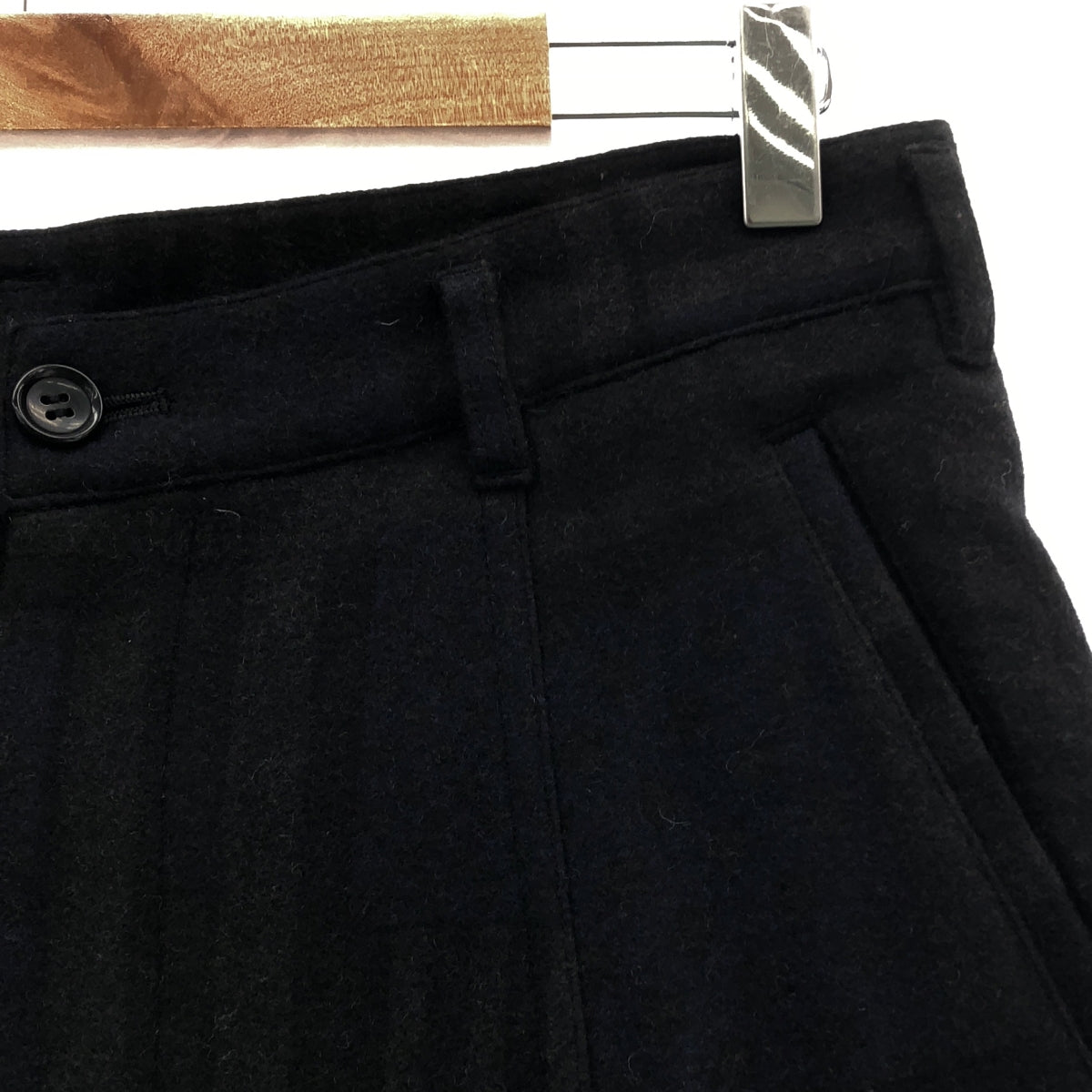 【미품】 COMME des GARCONS / 콤데 갤슨 | 2009AW | 울 총 무늬 사루엘 팬츠 | S | 블랙/그레이/네이비 | 여성