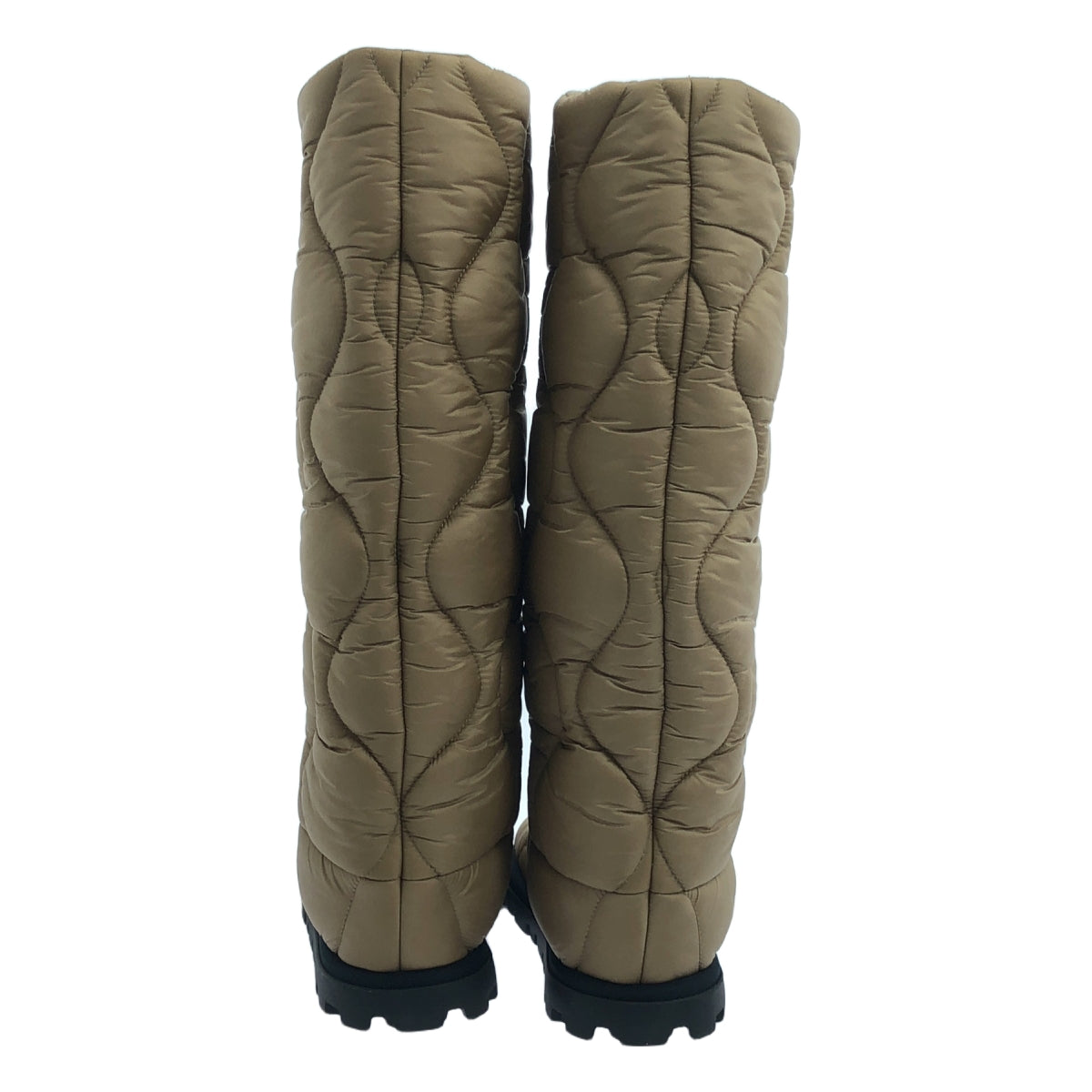 [New] miu miu / Miu Miu | Quilted long boots | 35 | COGNAC | Women's