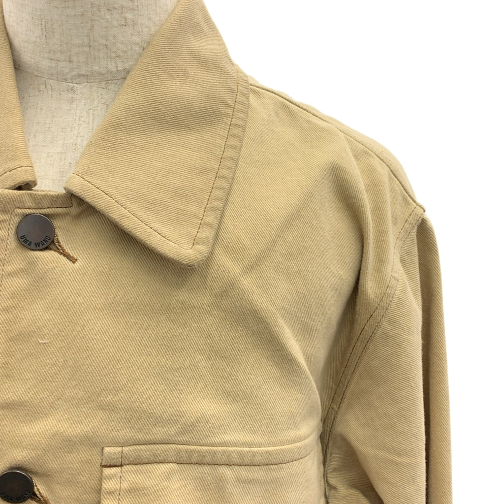 UMA WANG / 유마완 | 오버 실루엣 로고 버튼 재킷 | S | 남성