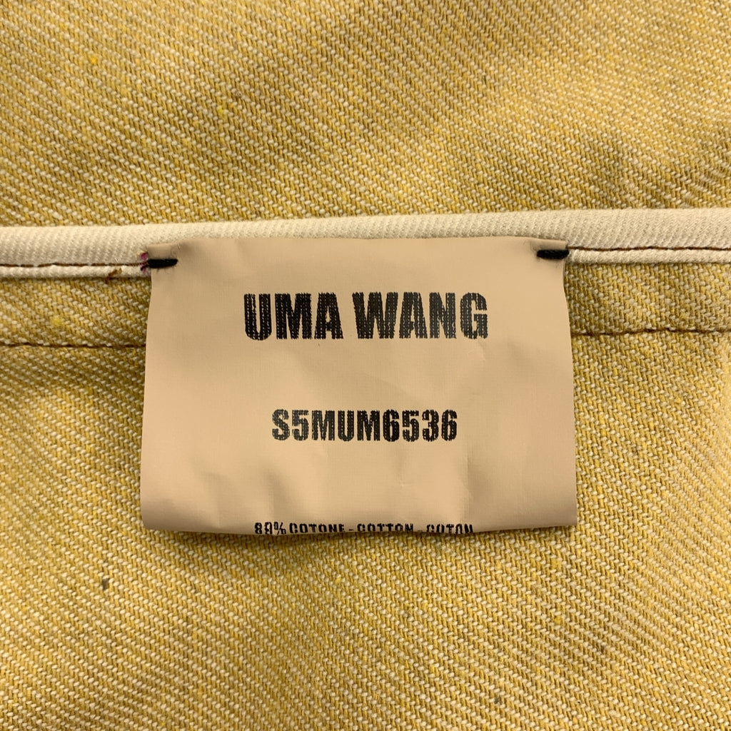 UMA WANG / 유마완 | 오버 실루엣 로고 버튼 재킷 | S | 남성