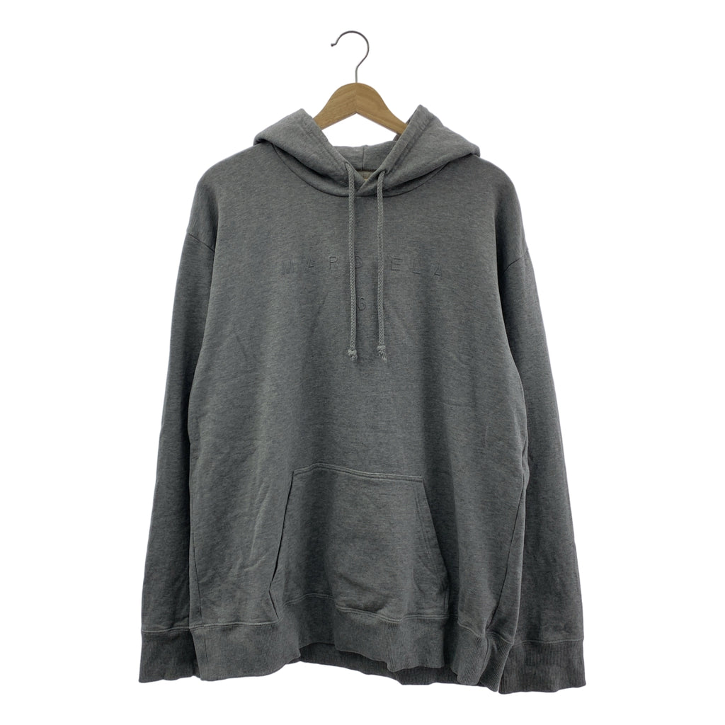 MM6 Maison Margiela / エムエムシックスメゾンマルジェラ | 2021AW | ロゴ刺しゅう オーバーサイズ フーディ プルオーバーパーカー | M | レディース