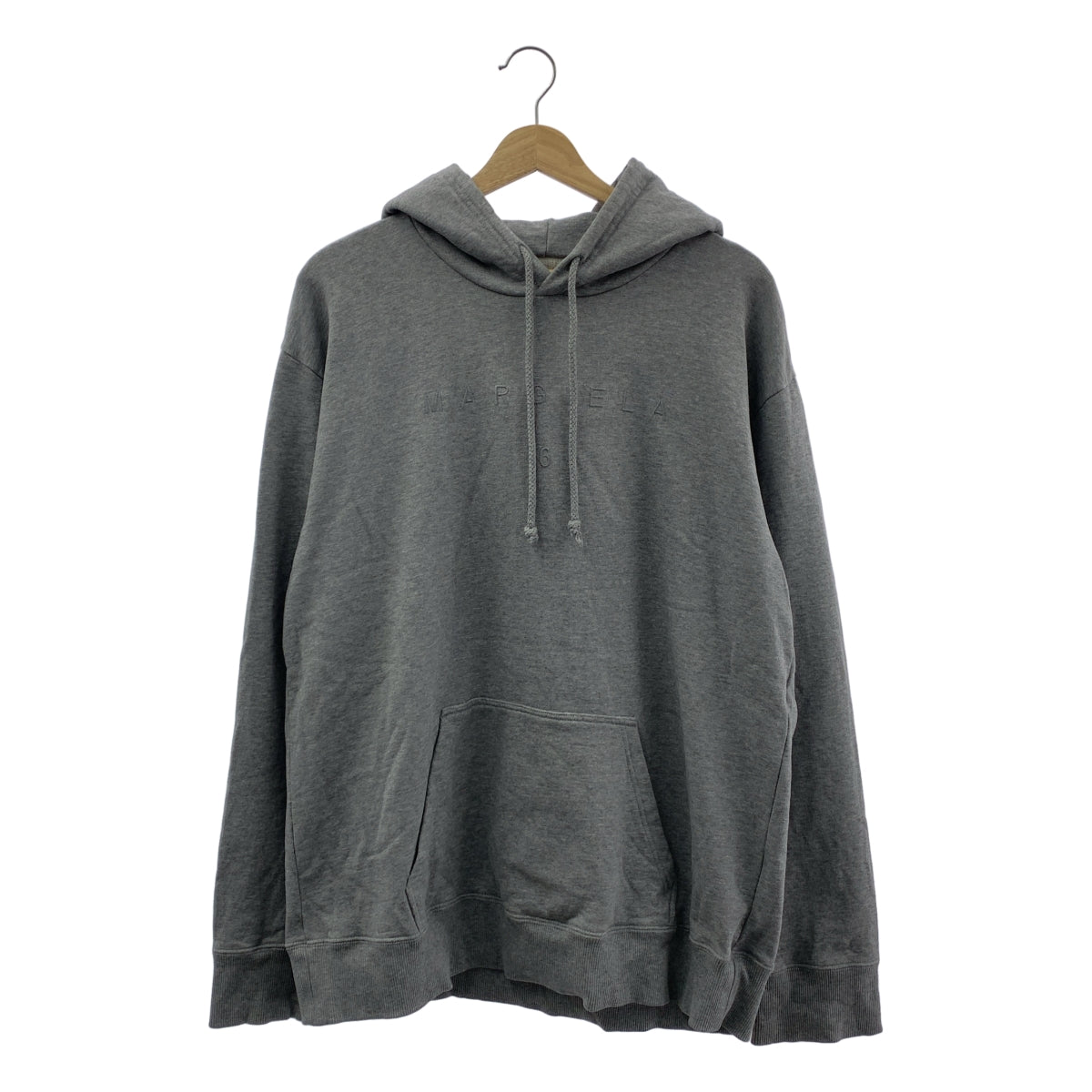MM6 Maison Margiela / エムエムシックスメゾンマルジェラ | 2021AW | ロゴ刺しゅう オーバーサイズ フーディ プルオーバーパーカー | M | レディース