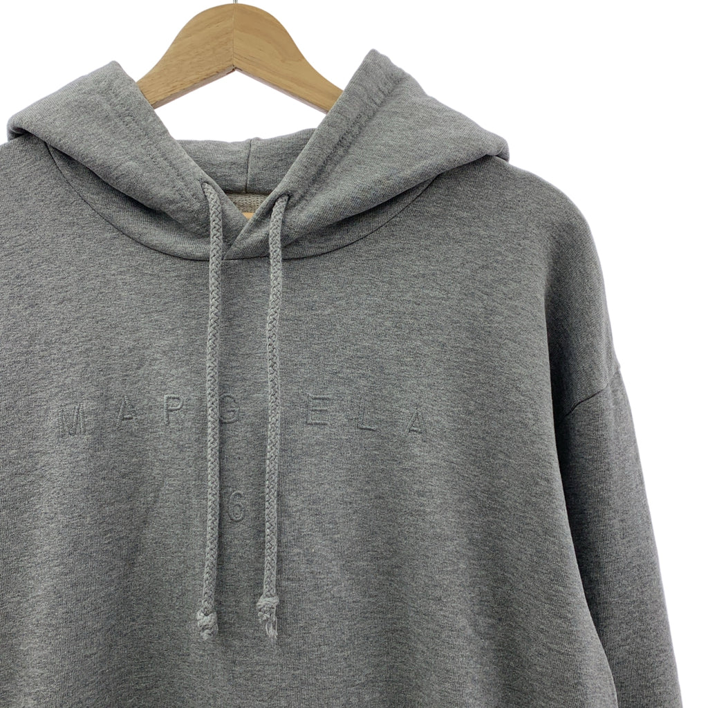 MM6 Maison Margiela / エムエムシックスメゾンマルジェラ | 2021AW | ロゴ刺しゅう オーバーサイズ フーディ プルオーバーパーカー | M | レディース