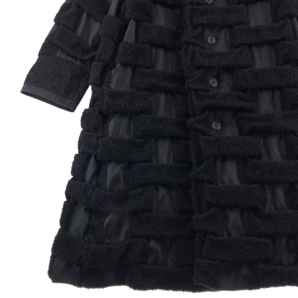 ISSEY MIYAKE / イッセイミヤケ | 2015AW | 異素材切替 3D織り コート | 3 | レディース