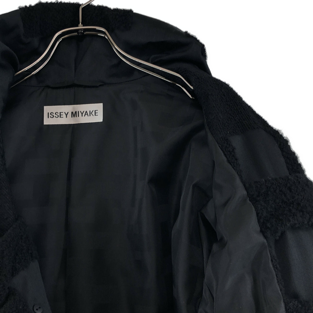 ISSEY MIYAKE / イッセイミヤケ | 2015AW | 異素材切替 3D織り コート | 3 | レディース