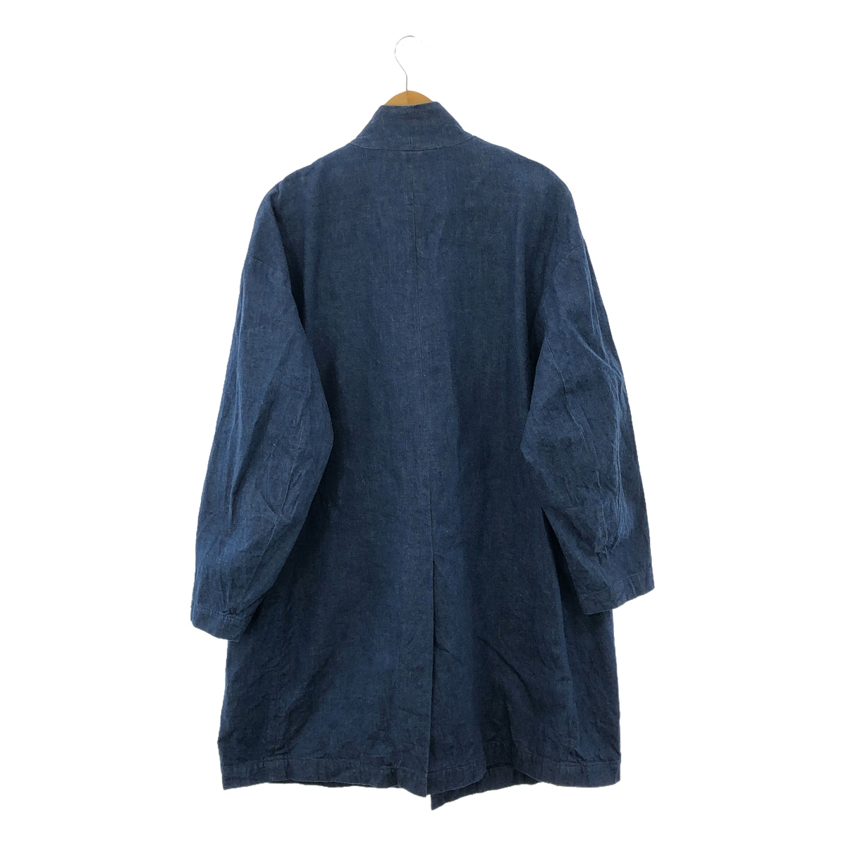 VICTIM / ヴィクティム | NO COLLAR DENIM COAT ノーカラー デニムコート | L | メンズ