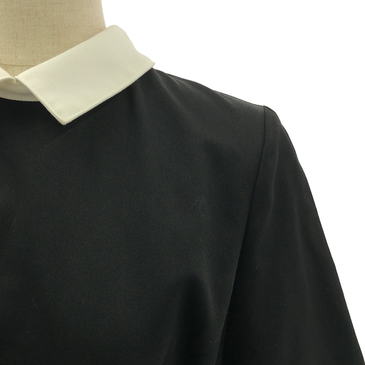 foufou | [THE DRESS #22] 雙色洋裝 / 繫腰帶雙色褶皺洋裝 | 1 | 女款