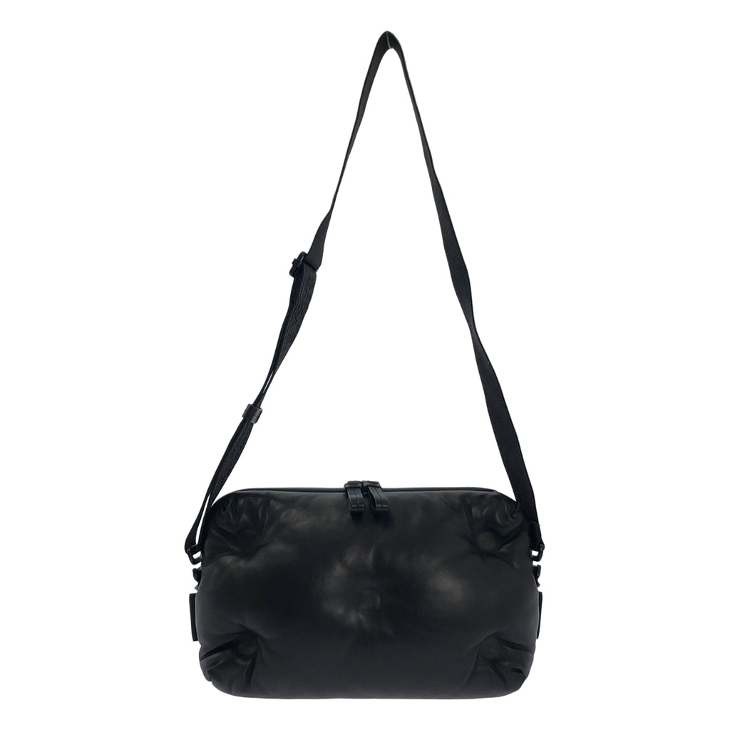 【美品】  Maison Margiela / メゾンマルジェラ | 2021AW | Glam Slam / グラムスラム ナッパレザー ロゴショルダー バッグ | UNI | ブラック | レディース
