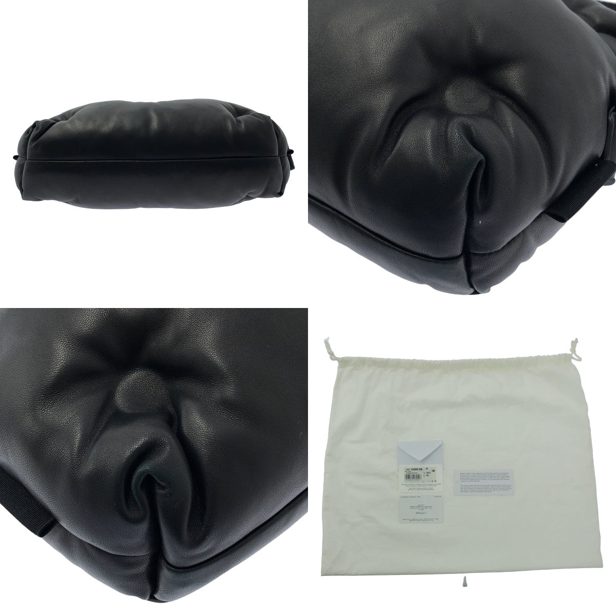 【美品】  Maison Margiela / メゾンマルジェラ | 2021AW | Glam Slam / グラムスラム ナッパレザー ロゴショルダー バッグ | UNI | ブラック | レディース