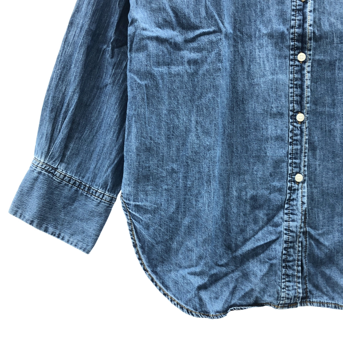 IENA | 2024SS | 輕盈牛仔基本款襯衫 | 尺寸 38 |