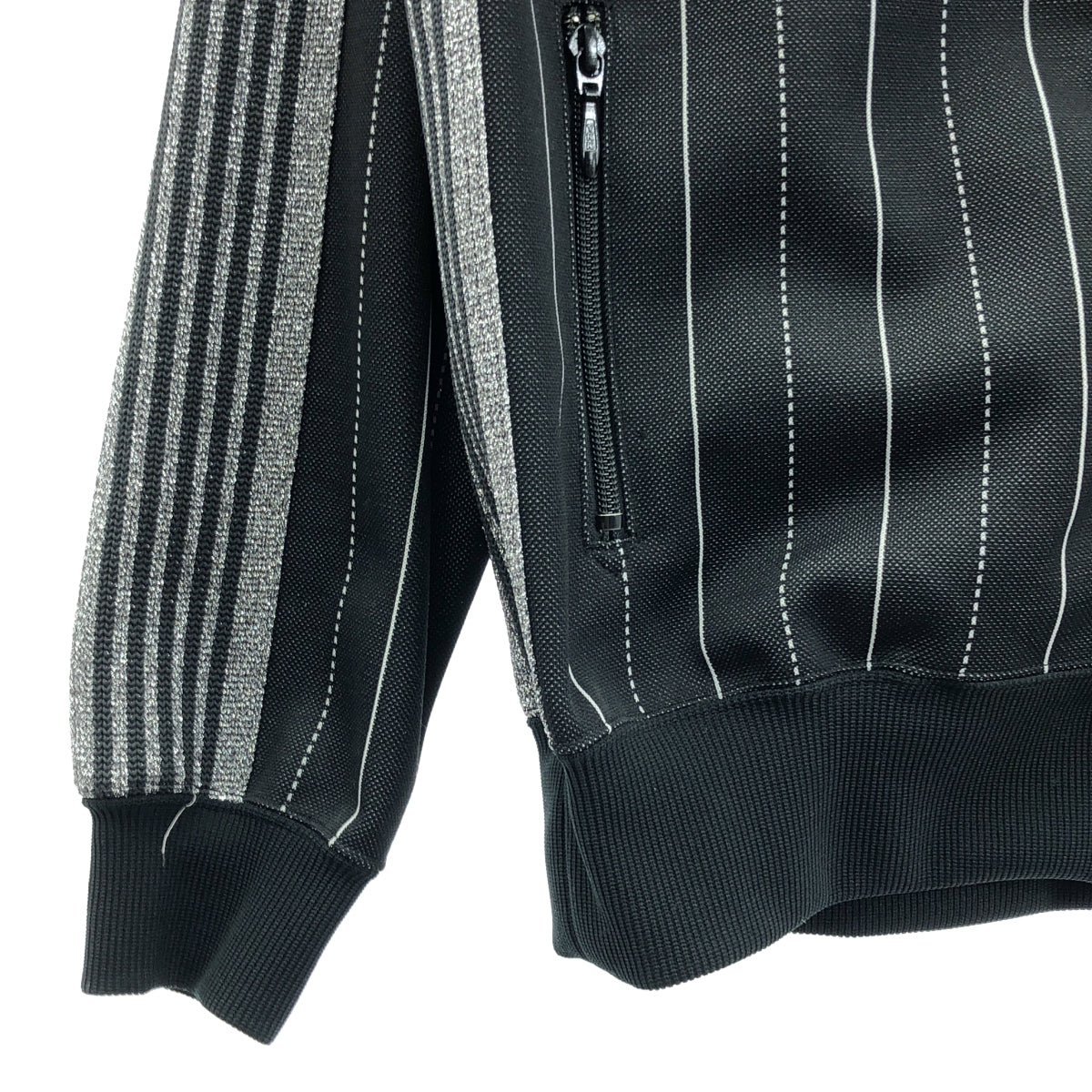 [新款] Needles | 2024 春夏 | x CITYSHOP / 條紋運動外套 | XS | 黑/銀 | 男款