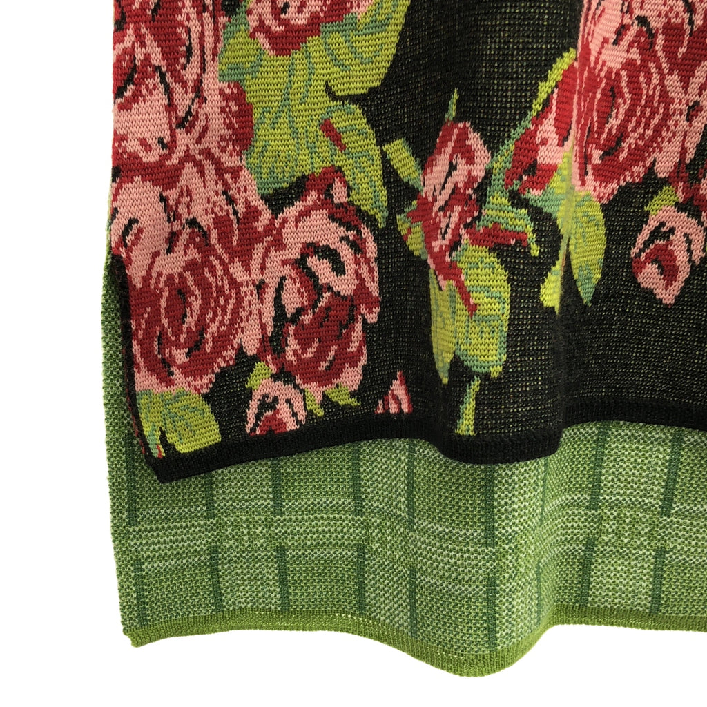 COMME des GARCONS HOMME PLUS | Floral Presence 花卉圖案提花無袖針織背心 | M |綠色 |男士
