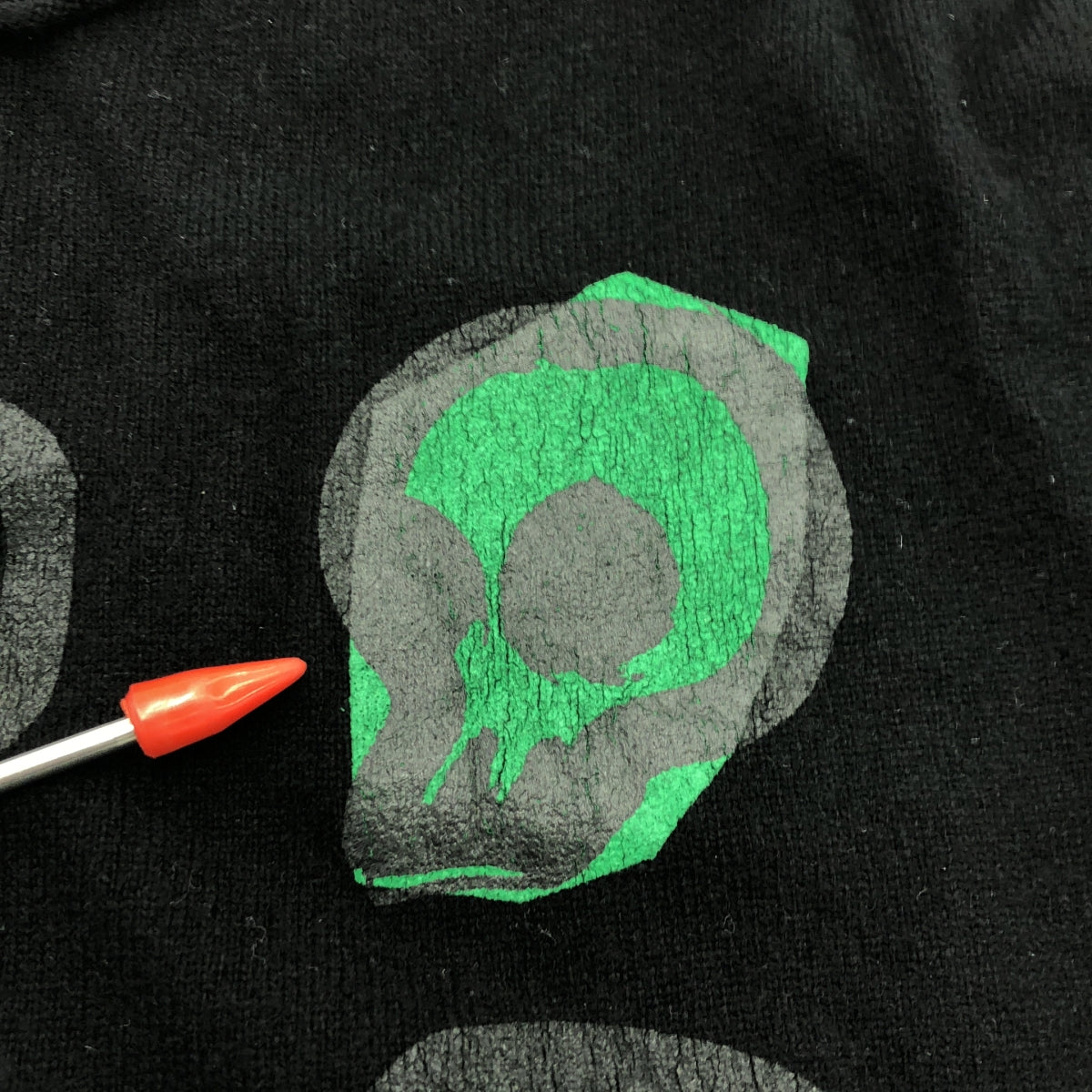 COMME des GARCONS / 컴데 갤슨 | 2009AW | 양모 해골 프린트 크루 넥 니트 | M | 블랙 | 여성