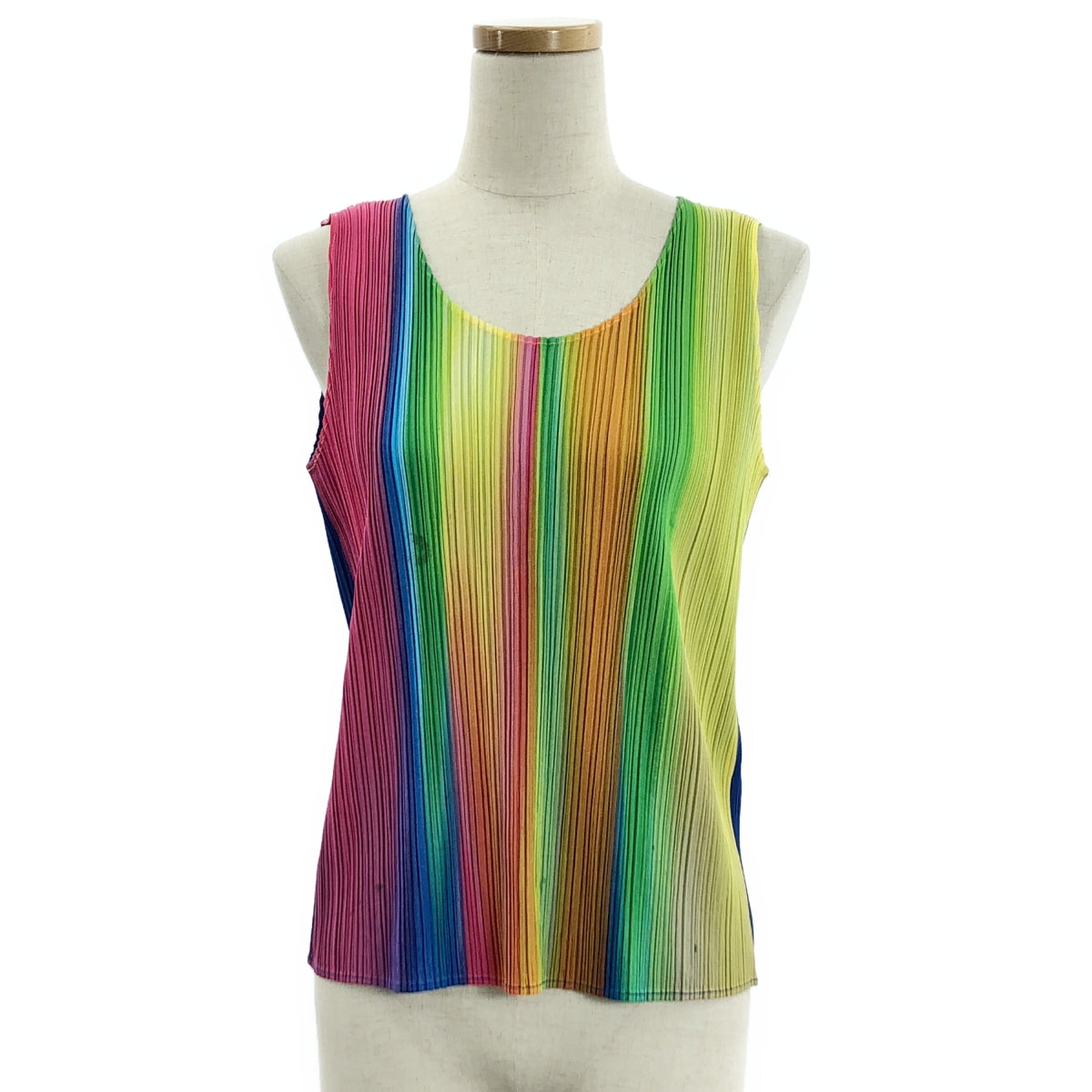 PLEATS PLEASE ISSEY MIYAKE | 彩虹無袖套頭衫 | 3碼 | 多色 | 女款
