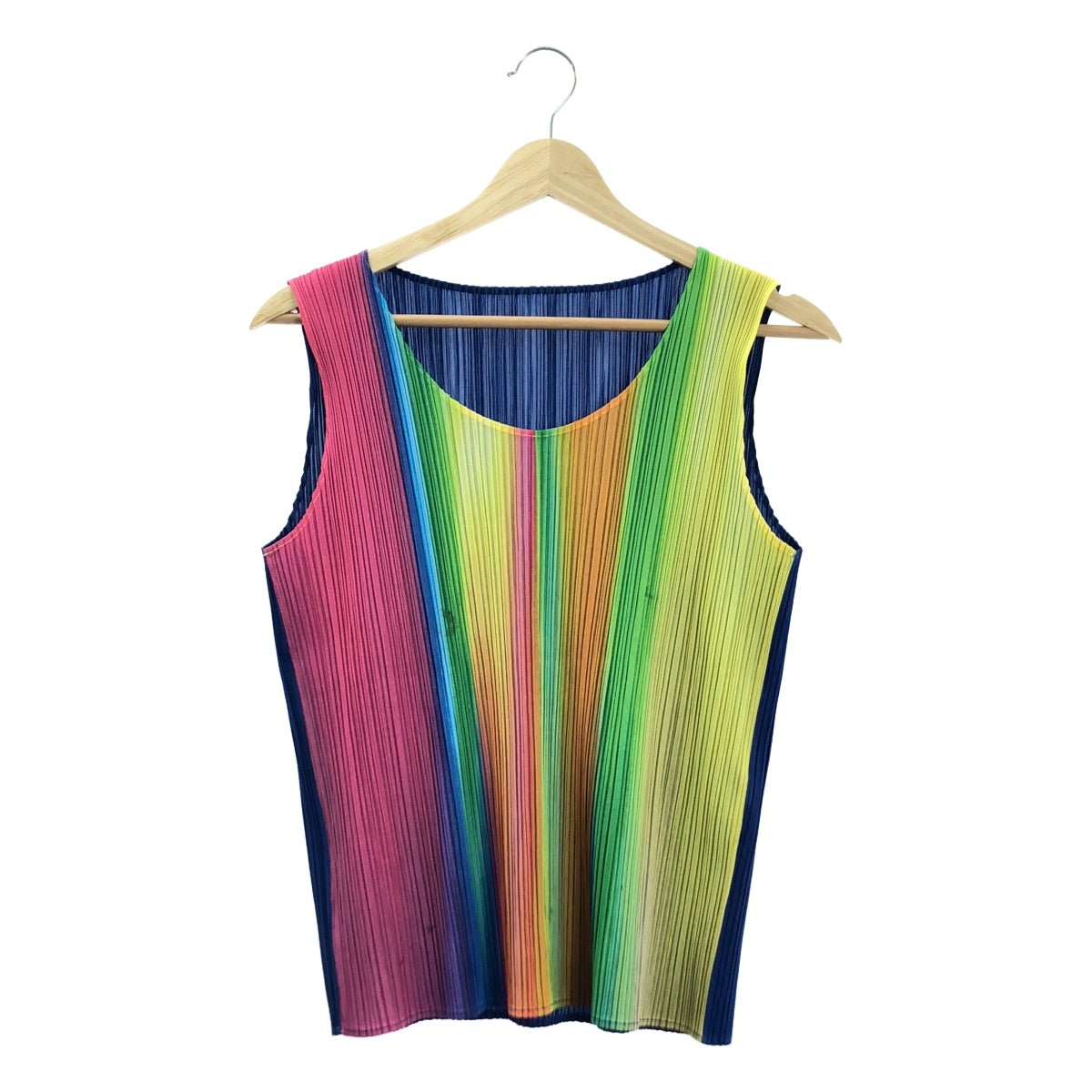 PLEATS PLEASE ISSEY MIYAKE / 플리츠 프리즈 이세이 미야케 | 레인보우 민소매 풀오버 | 3 | 멀티 컬러 | 여성