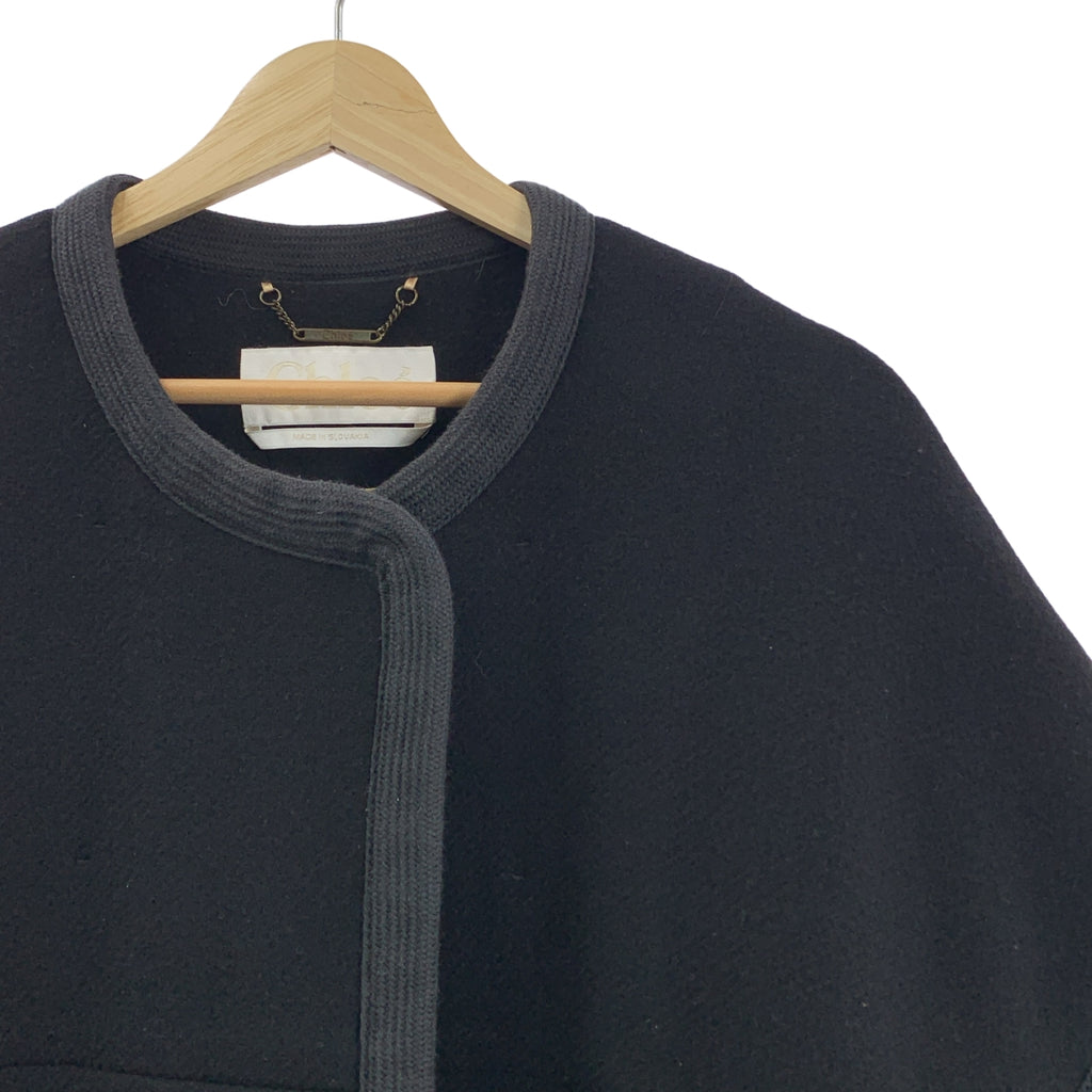 Chloe / クロエ | ウール ショート ブランケット コート | 34 | レディース