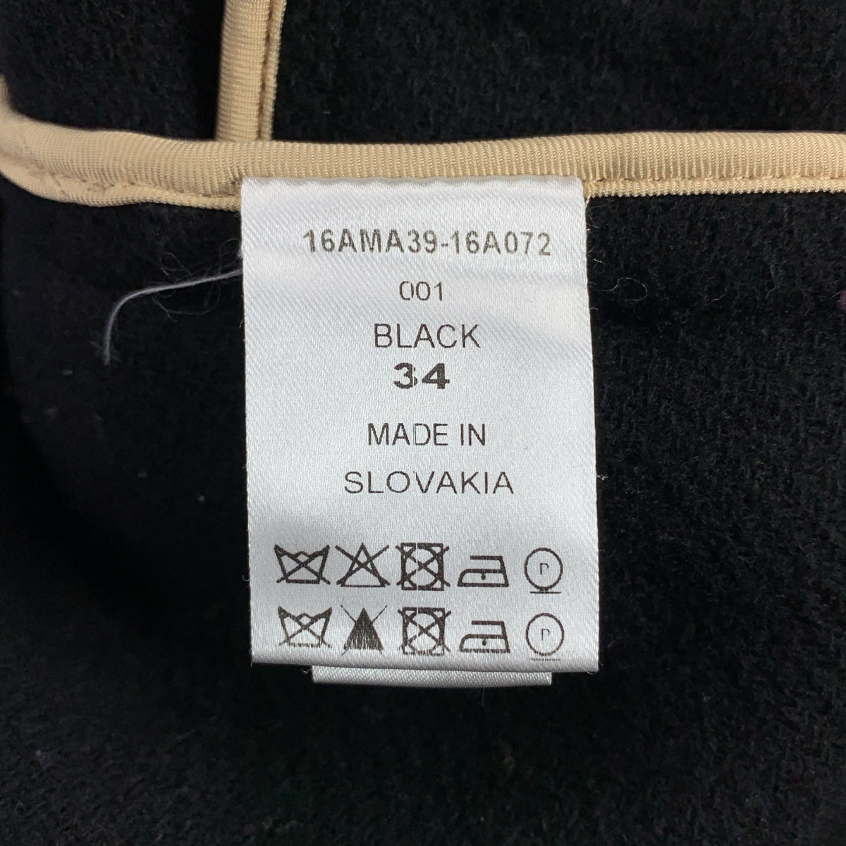 Chloe / クロエ | ウール ショート ブランケット コート | 34 | ブラック | レディース