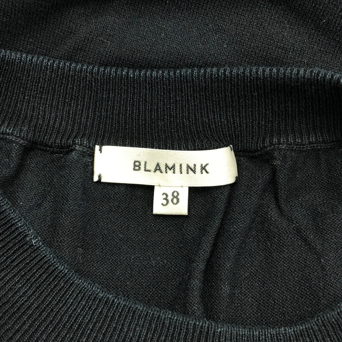 BLAMINK | 棉質圓領羅紋針織上衣 | 尺寸 38 | 女款