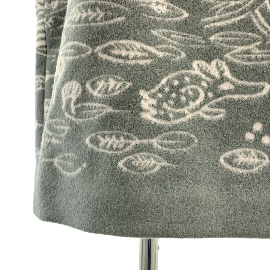 mina perhonen / 미나펠호넨 | imagine 울 멜튼 총 무늬 와이드 민소매 원피스 |