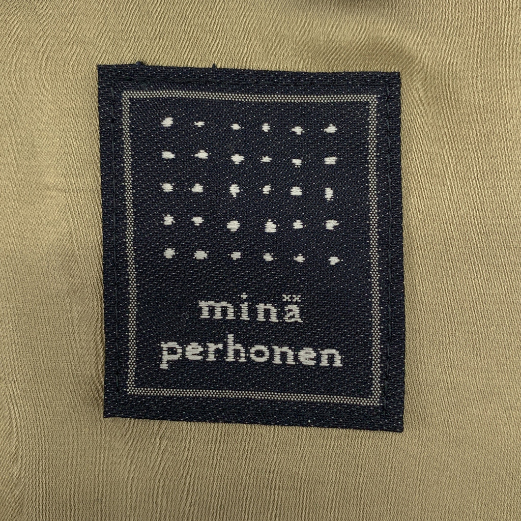 mina perhonen / 미나펠호넨 | imagine 울 멜튼 총 무늬 와이드 민소매 원피스 |