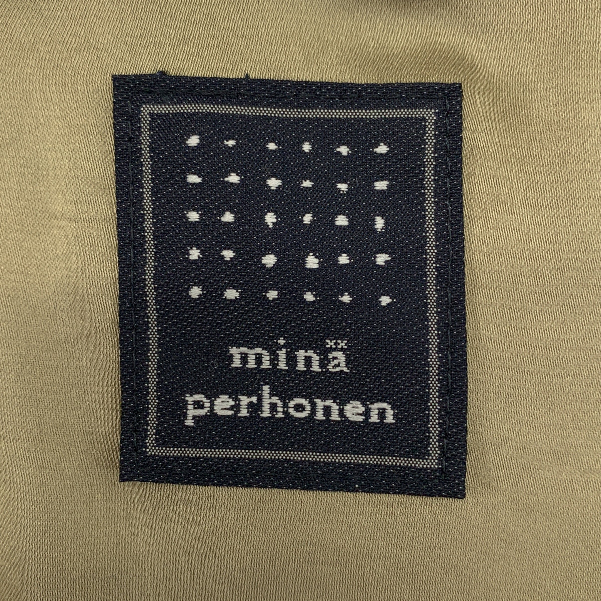 mina perhonen / 미나펠호넨 | imagine 울 멜튼 총 무늬 와이드 민소매 원피스 |