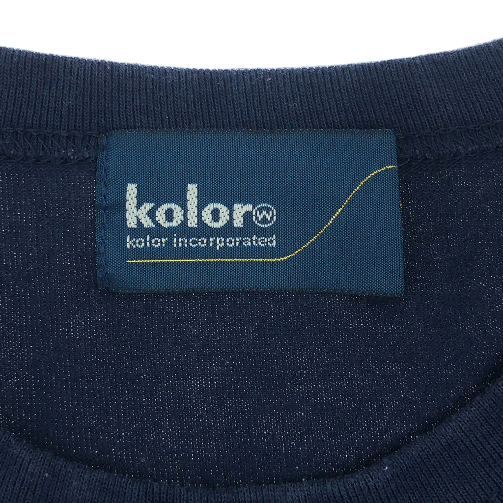 kolor / カラー | クリア天竺S／SプリントTシャツ | 1 | ネイビー | レディース
