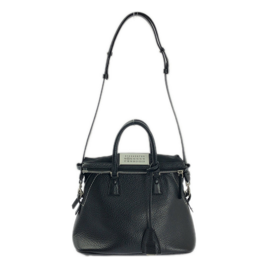 Maison Margiela / メゾンマルジェラ | 5AC 2WAY レザー ショルダーバッグ | ブラック | レディース