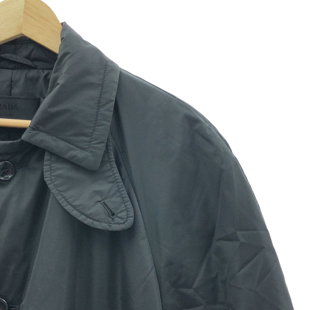 PRADA / プラダ | 2000s | 中綿 ナイロンコート パフジャケット | S | ブラック | メンズ