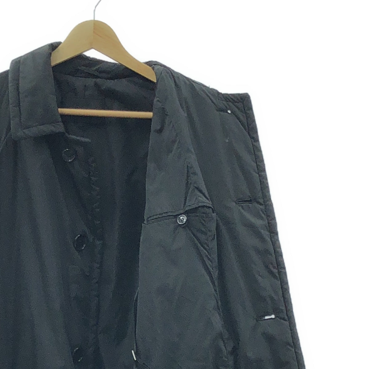 PRADA / プラダ | 2000s | 中綿 ナイロンコート パフジャケット | S | ブラック | メンズ