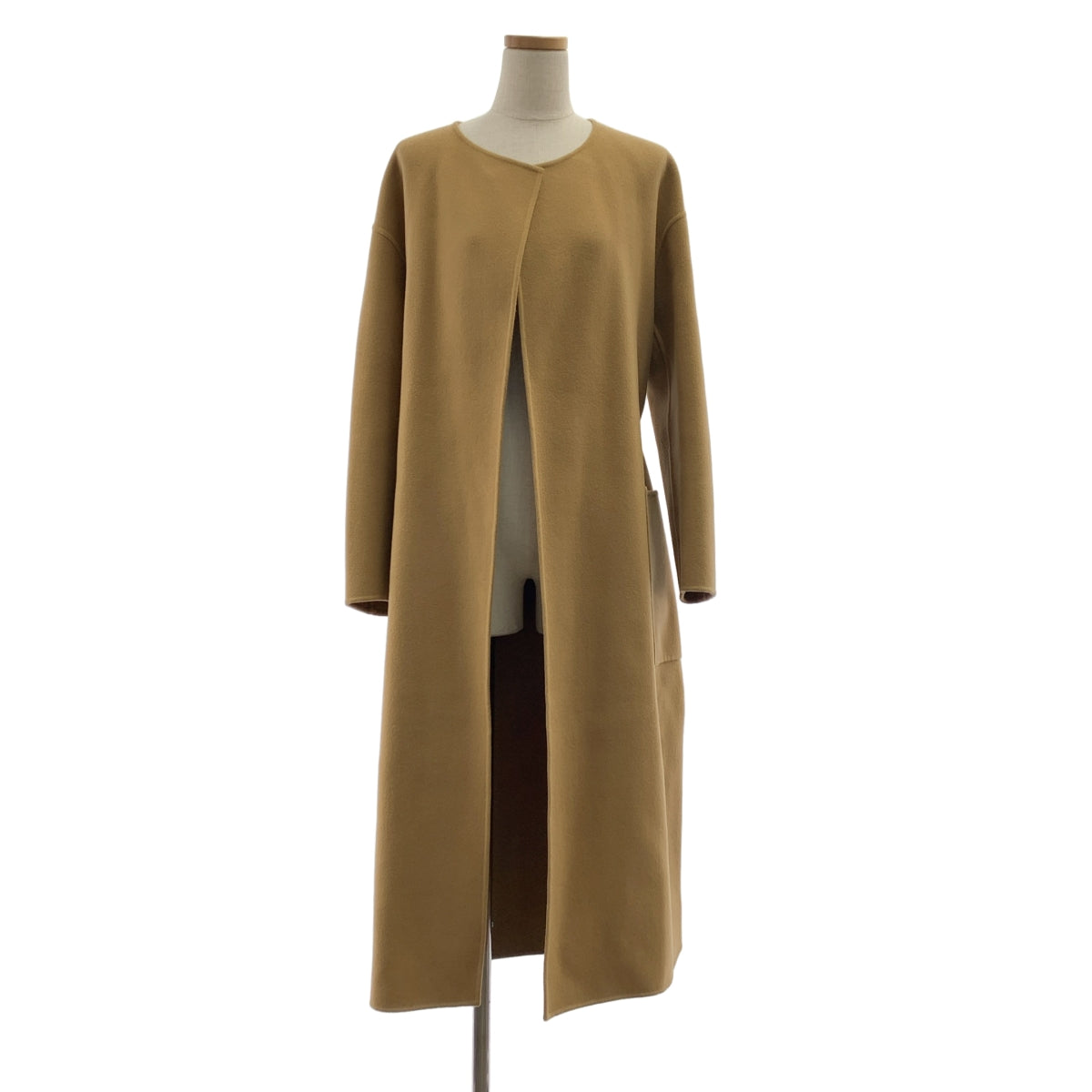 UNITED ARROWS | UGC W 雙面無領大衣 | 尺寸 38 |