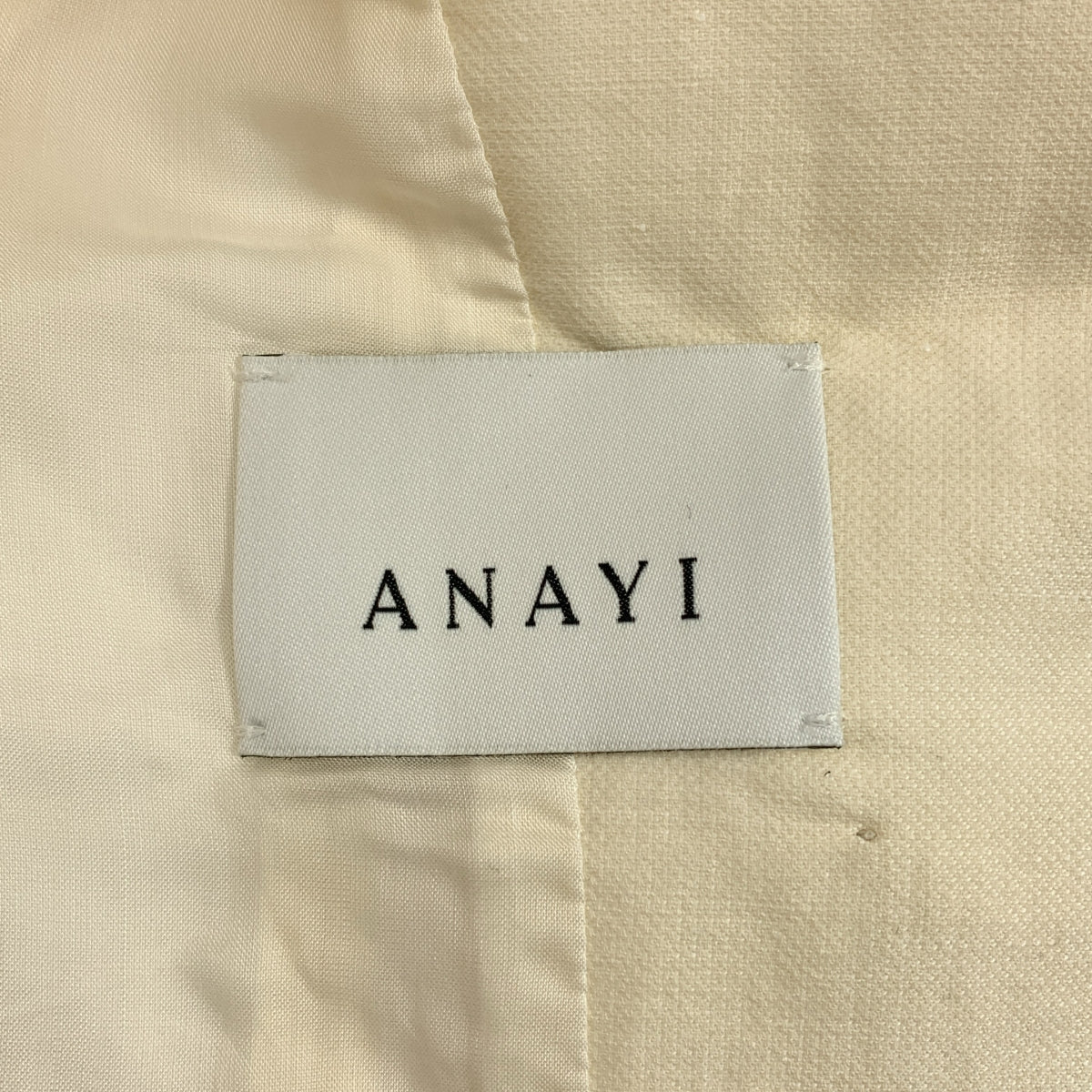 ANAYI / アナイ | リネン コットン パールボタン ダブルブレスト テーラード ジレ ベスト | 36 | アイボリー | レディース