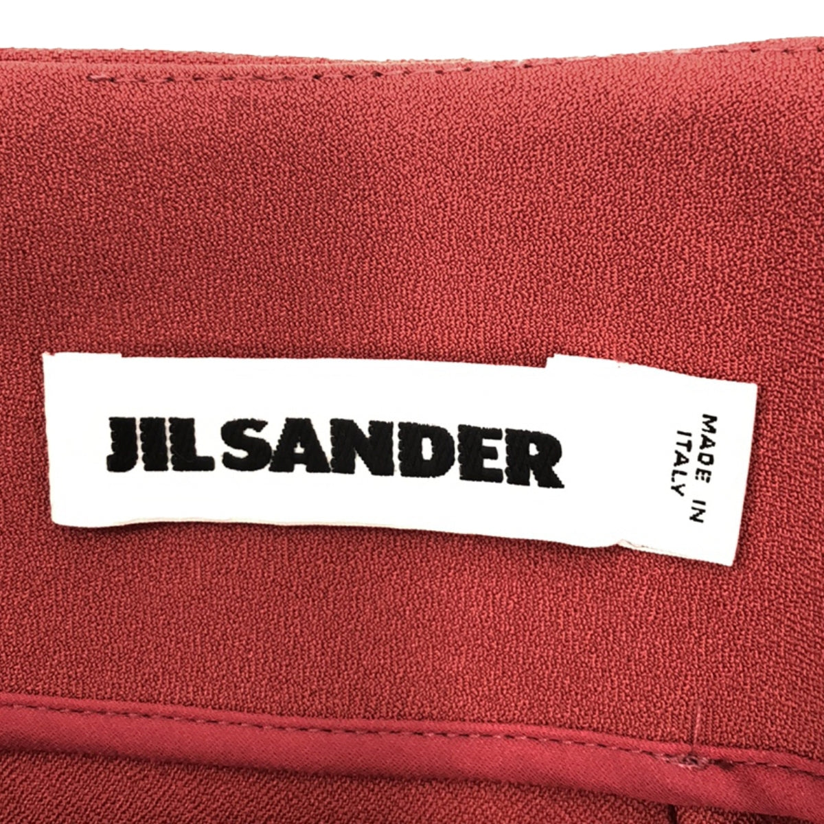 JIL SANDER / ジルサンダー | スリット Aラインスカート | 34 | レッド系 | レディース