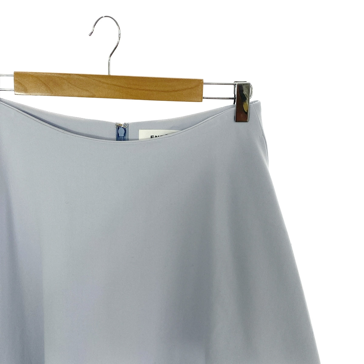 ENFOLD | Double Cross Circular Skirt | 38 | Light Blue | Women's