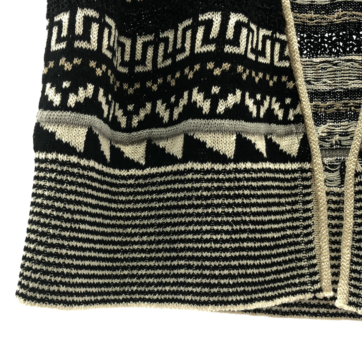 當前年齡 |帶別針的亞麻棉針織背心 | F |黑色 |女性的