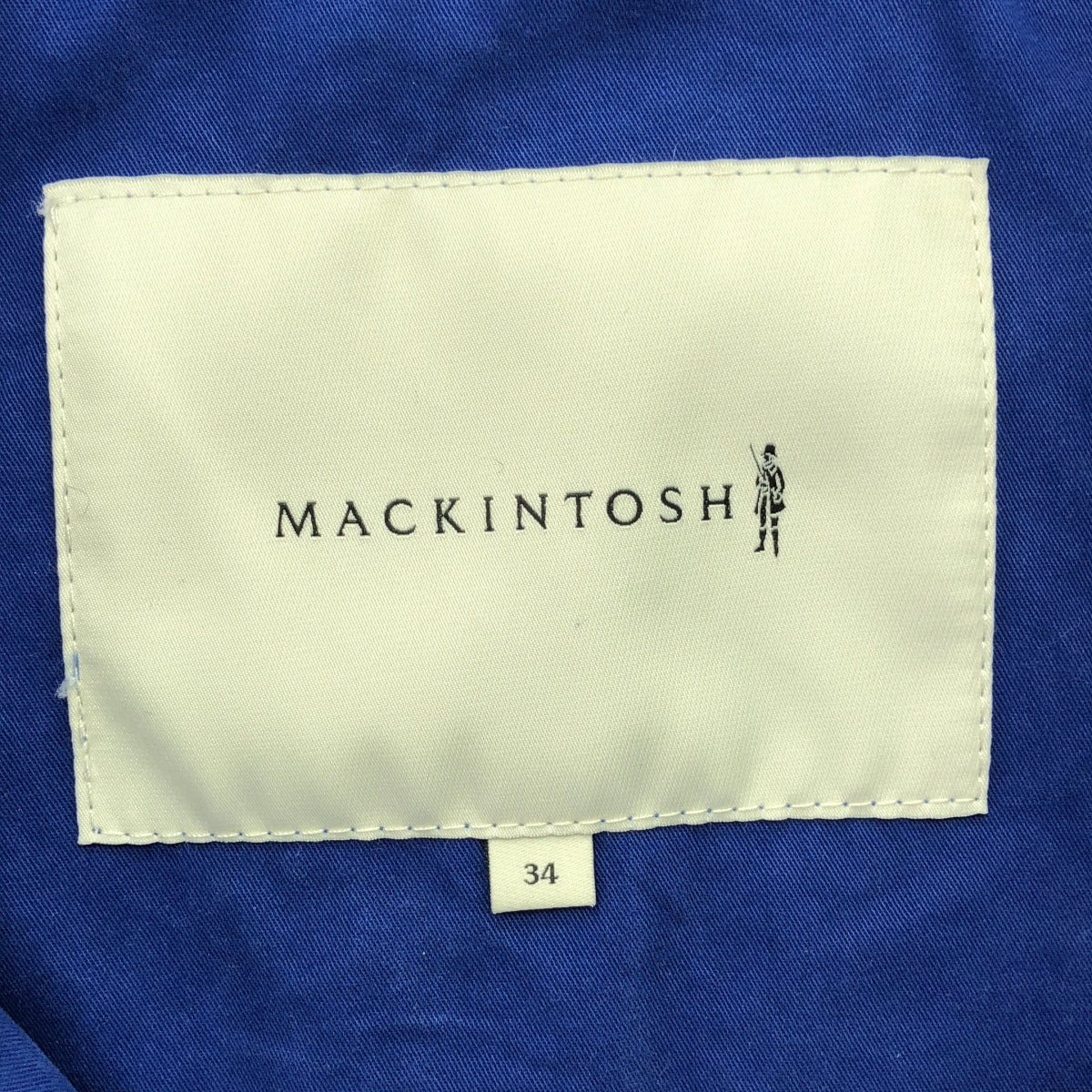 MACKINTOSH / マッキントッシュ | コットン ゴム引き フーデッドコート | 34 | ブルー | メンズ